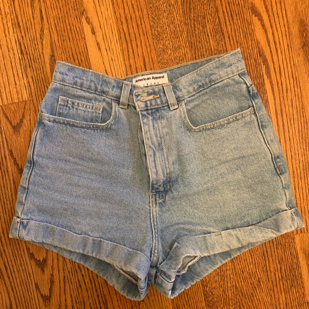 American Apparel Vintage High-Waisted Jean Shorts